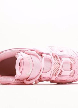 Невероятные женские кроссовки nike air more uptempo triple pink foam розовые8 фото