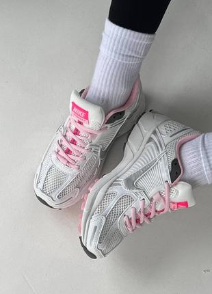 Nike vomero 5 white/pink, кросівки, кроссовки