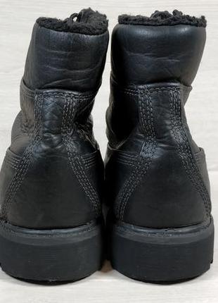 Утеплені шкіряні чоловічі черевики timberland оригінал, розмір 42 (зимові черевики)7 фото