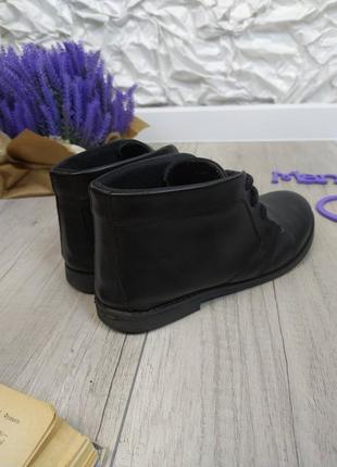Женские кожаные ботинки lc waikiki чёрные размер 387 фото