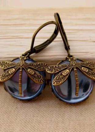 Серьги стрекоза!