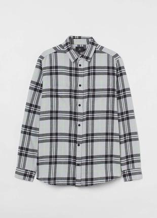 Сорочка h&m relaxed fit twill shirt