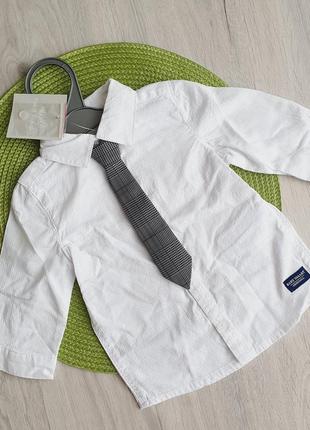 Белая рубашка для малыша 6-ти мест