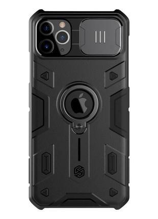 Tpu+pc чехол nillkin camshield armor (шторка на камеру) для apple iphone 11 pro max (6.5")5 фото