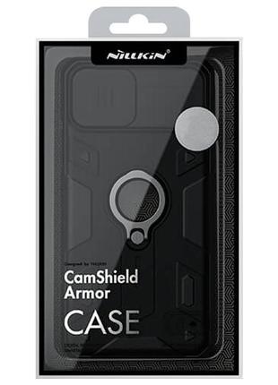 Tpu+pc чехол nillkin camshield armor (шторка на камеру) для apple iphone 11 pro max (6.5")6 фото