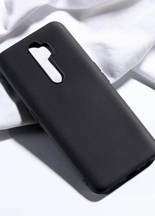 Чехол soft touch для xiaomi redmi 9 силикон бампер черный
