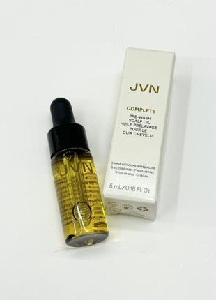 Комплексное масло для ухода за кожей головы и волосами перед мытьем головы jvn hair complete pre-wash scalp oil, 5 мл1 фото