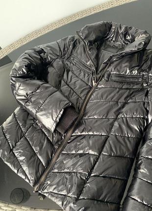Черная женская короткая куртка с блеском eighth sin размер м1 фото
