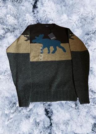 Вовняний светр джемпер mcneal оригінальний коричневий