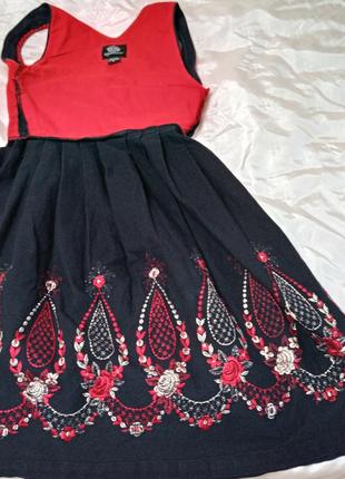 Платье баварское,традиционное,винтаж6 фото