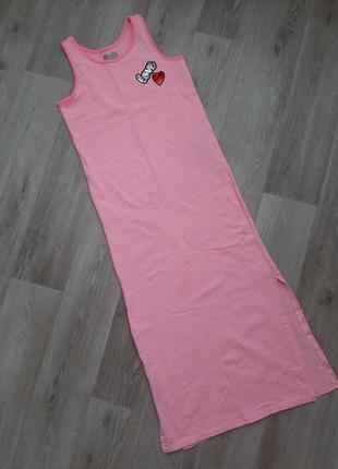 Платье миди, платье-майка, летнее, яркое