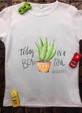 Мужские футболки с принтом - растения