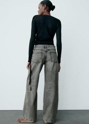 Джинси wide - leg trf jeans  zara3 фото