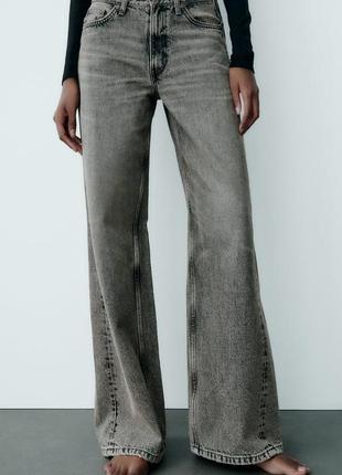 Джинси wide - leg trf jeans  zara2 фото