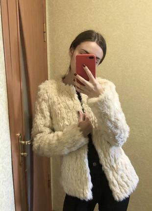 Еко шубка кожушок шуба теді з еко хутра new look, uk 10, eur 38