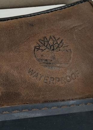 Нубукові чоловічі туфлі timberland waterproof оригінал, розмір 439 фото