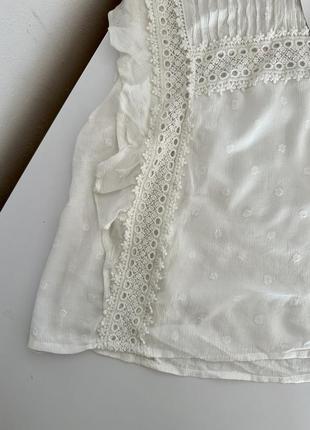 Женская блуза белая stradivarius m рубашка майка6 фото