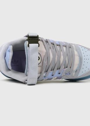 Кроссовки adidas forum low x bad bunny light blue3 фото