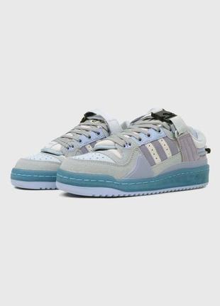 Кроссовки adidas forum low x bad bunny light blue