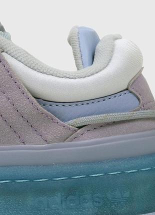 Кроссовки adidas forum low x bad bunny light blue7 фото