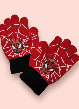 Перчатки детские спайдермен, spiderman, 4-5 лет1 фото