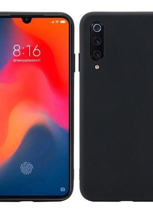 Чохол soft touch для xiaomi mi 9 se силікон бампер чорний