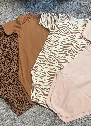 Боди, детские боди, набор боди на короткий рукав