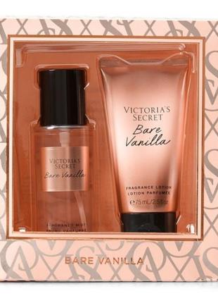 Парфумований набір victoria's secret bare vanilla вікторія сікрет оригінал1 фото