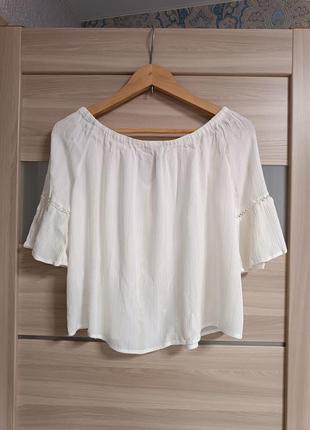 Красивая легкая блуза с кисточками4 фото