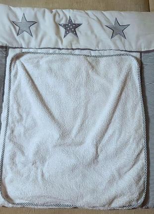 Пеленальный коврик «звездно-серый» от schardt с водооталкивающим сьемным вкладышем2 фото
