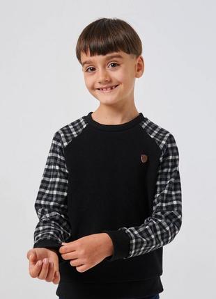 Детский теплый пуловер (свитшот) из плотного, долговечного полотна &lt;unk&gt; 122, 128, 134, 140 &lt;unk&gt; демисезон &lt;unk&gt;2 фото