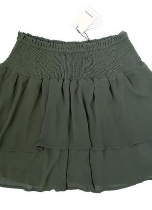 Шифоновая юбка b.young hitta skirt цвета хаки, xl/xxl2 фото