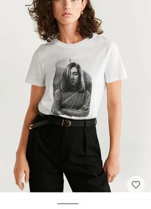 Футболка с принтом zara  mango