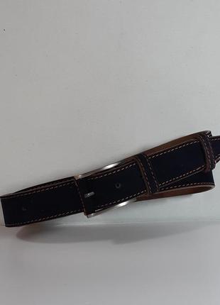 Ремень 06.071.017 замшевый брючный (3,5 х 120 см) фиолетовый с оранжевой окантовкой