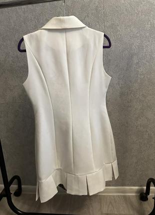 Белое платье рубашка размер xs-s4 фото
