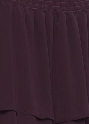 Шифоновая юбка b.young hitta skirt цвета бордо, s/m, xl/xxl2 фото