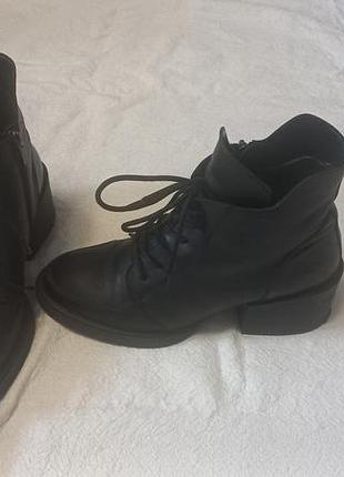 Шкіряні битильони.шкіряні черевики.демісезонні черевики.напів черевики.ботильони