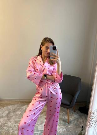 Піжама шовк шовковий комплект для дому одяг для дому victoria secret