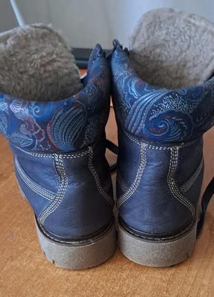 Ботинки зимние кожаные 39р. на узкую ногу2 фото
