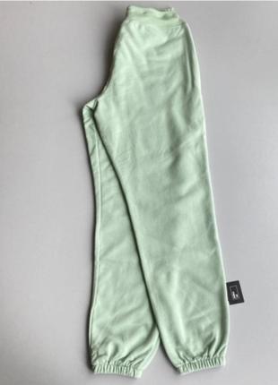 Брюки женские спортивные gap logo joggers in fleece smoke green 282908381812 фото