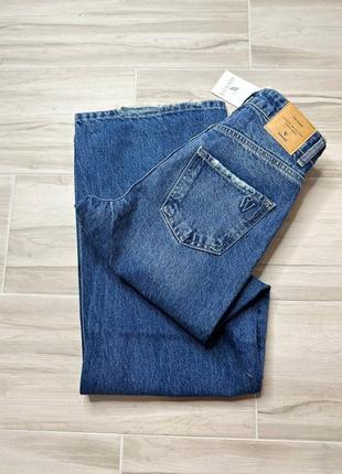 Эксклюзивные прямые джинсы с порезами производства туречки7 фото