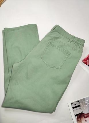 Джинсы женские зеленого цвета прямого кроя от бренда damart 16/464 фото