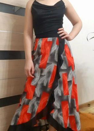 Стильна спідниця шифонова в підлогу