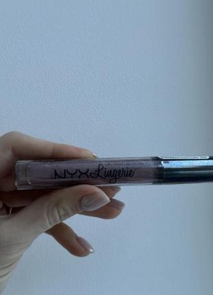 Nyx lingerie liquid lipstick matte матова помада lipli02 02 embellishment4 фото