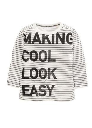 Футболка кофта з довгим рукавом. 12-18міс. next нова