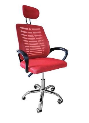 Крісло офісне bonro b-6200 червоне