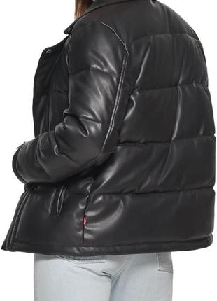 Женская куртка из искусственной кожи levi's3 фото