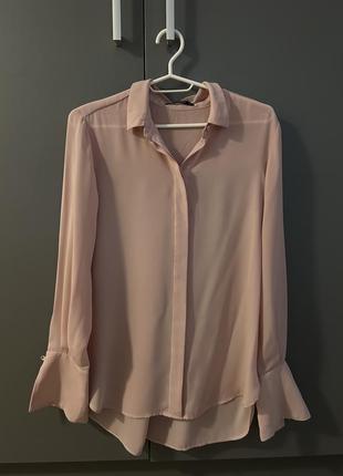Розовая блуза mango s