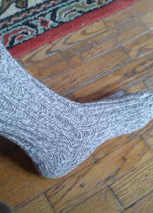 Шкарпетки в'язані сірі меланжеві 36-38 р-р унісекс3 фото