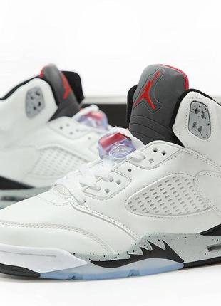 Мужские кроссовки jordan 1 mid 38 5 retro white grey black 41-42-43-44-45